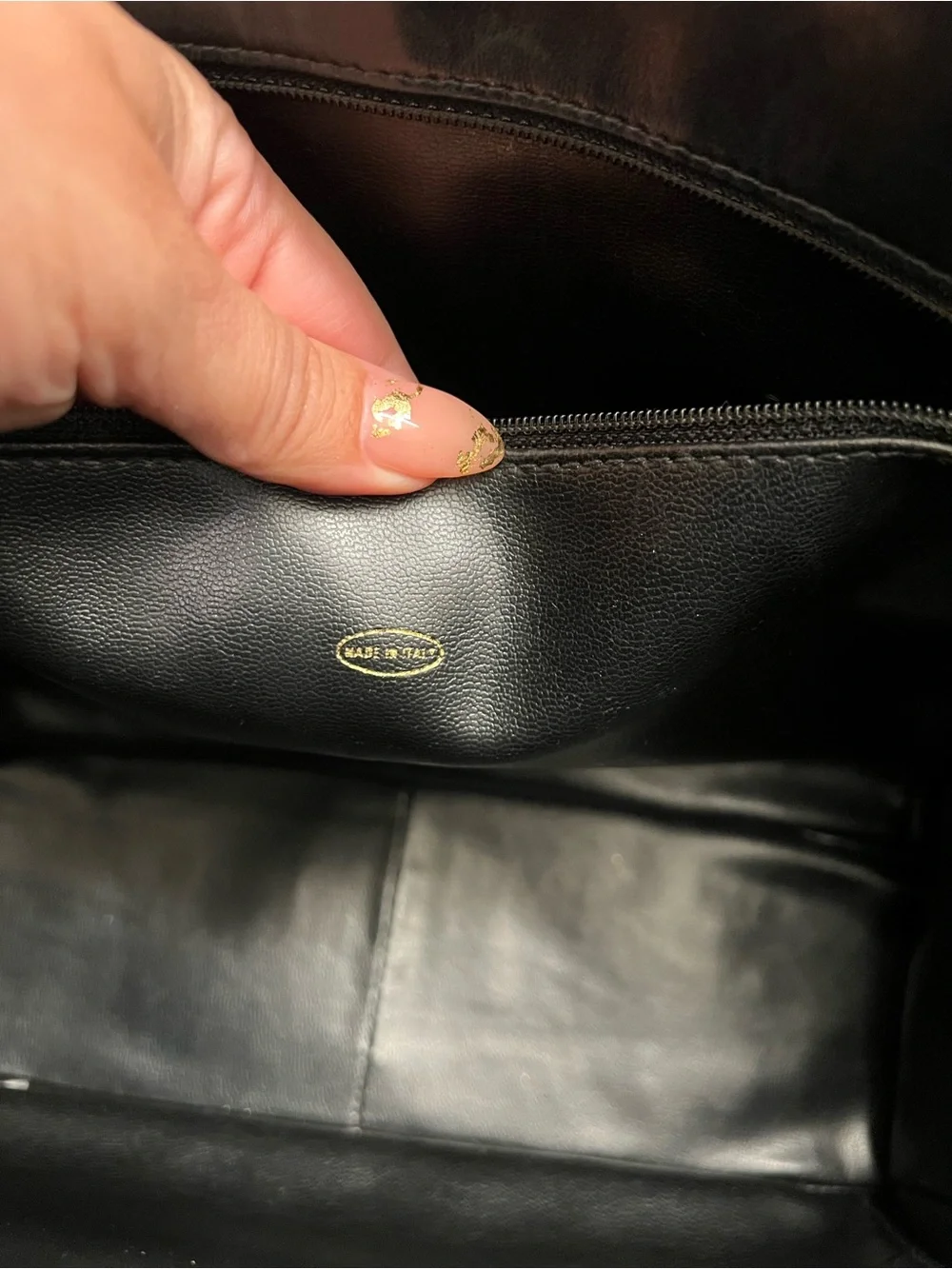 Vintage Chanel Quilted Matelasse CC Chain Shoulder Bag Dark Navy Lambskin